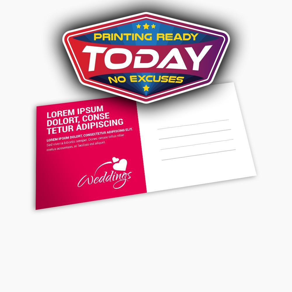 Eco-friendly postcard printing on recycled paper at Quality Print Center